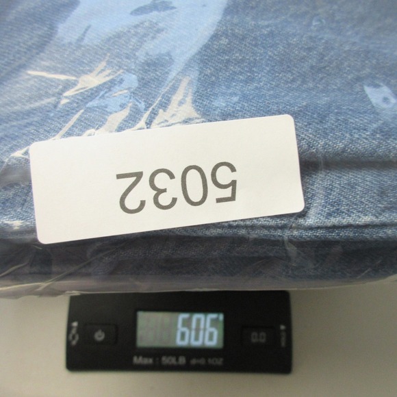 FRAME Le Jane Straight Leg Jeans Women 26 Blue Denim Distressed Casual y2k 606 - Picture 13 of 14